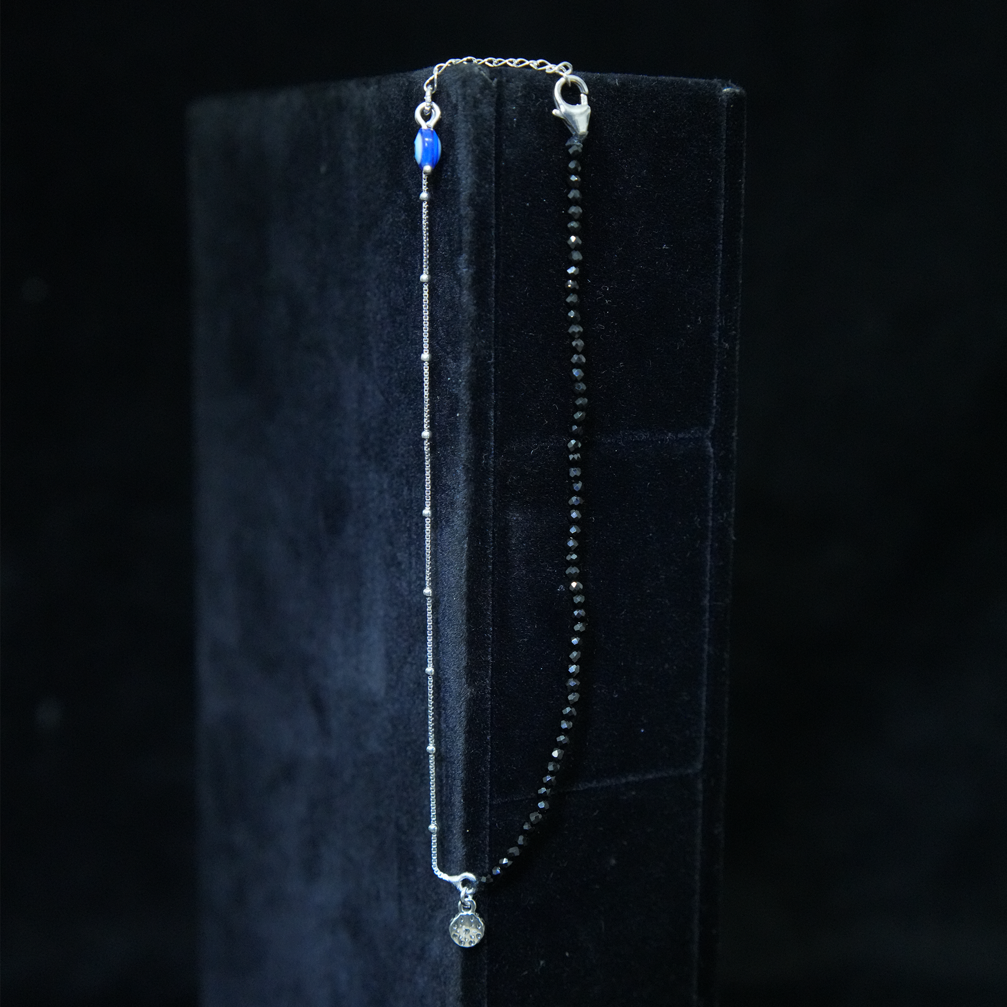 Pearl Drop Silver Anklet