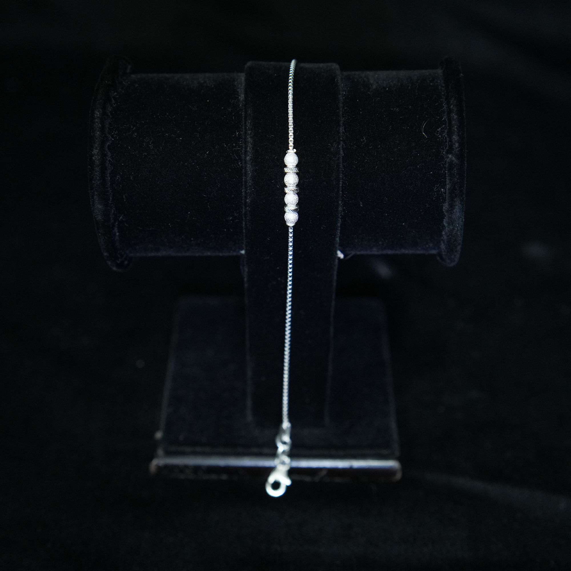 Designer Chain & Beads Anklet