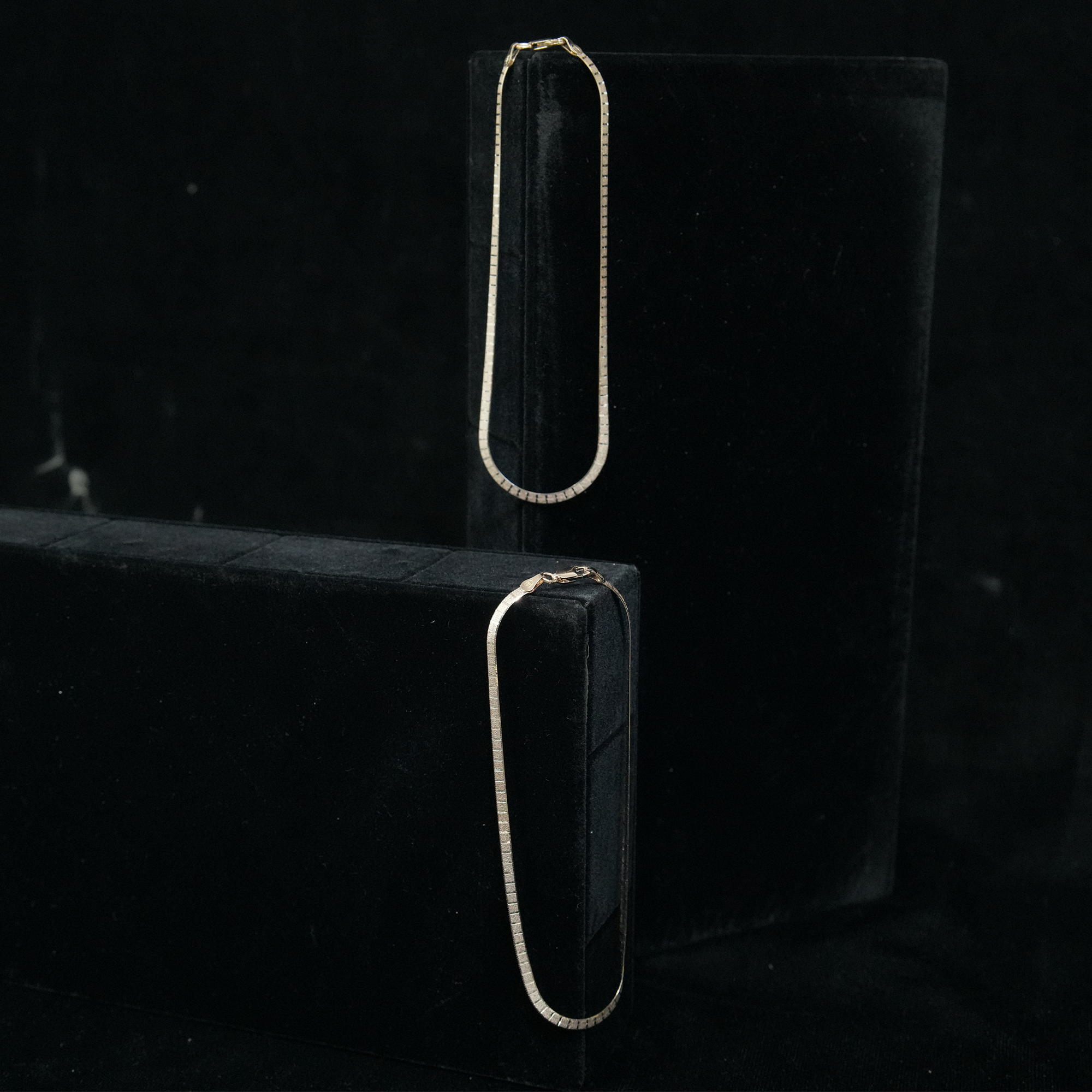 Gold-Plated Box Design Anklet