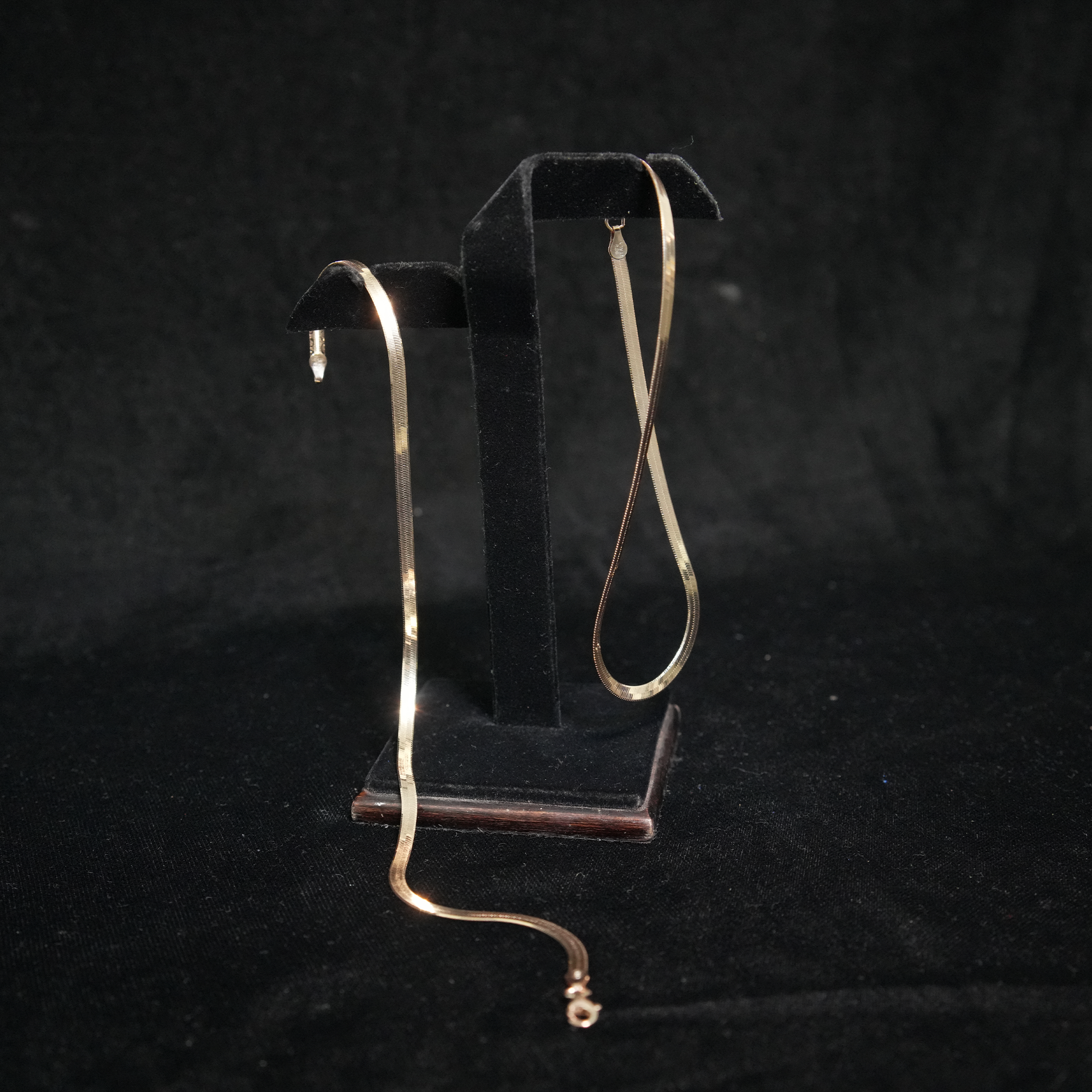 Gold & Silver Dual-Tone Strip Anklet